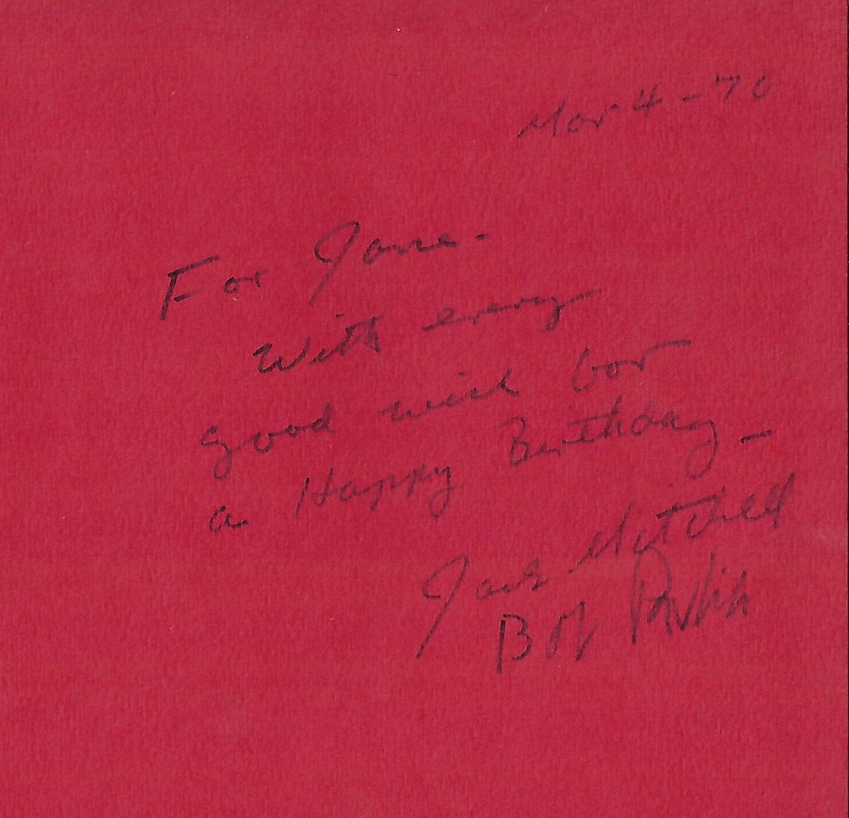 Clive Barnes / Dance Scene USA Signed 1st Edition