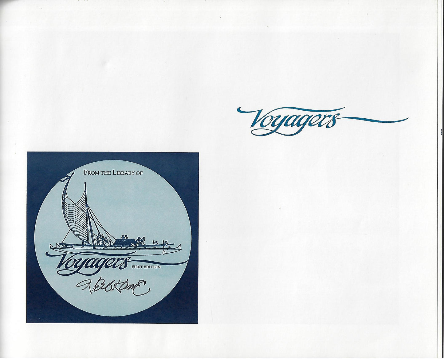 Herb Kawainui Kane / Voyagers Signed 1st Edition