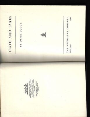 David Dodge / Death and Taxes Signed 1st Edition