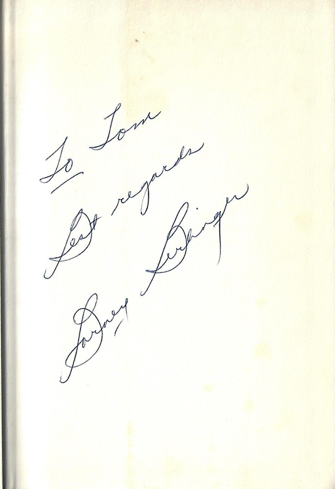 Barney Berlinger / Danger Down the Sights Signed