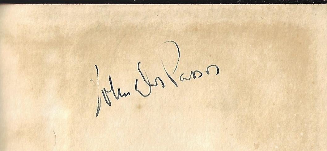 John Dos Passos / Most Likely to Succeed Signed
