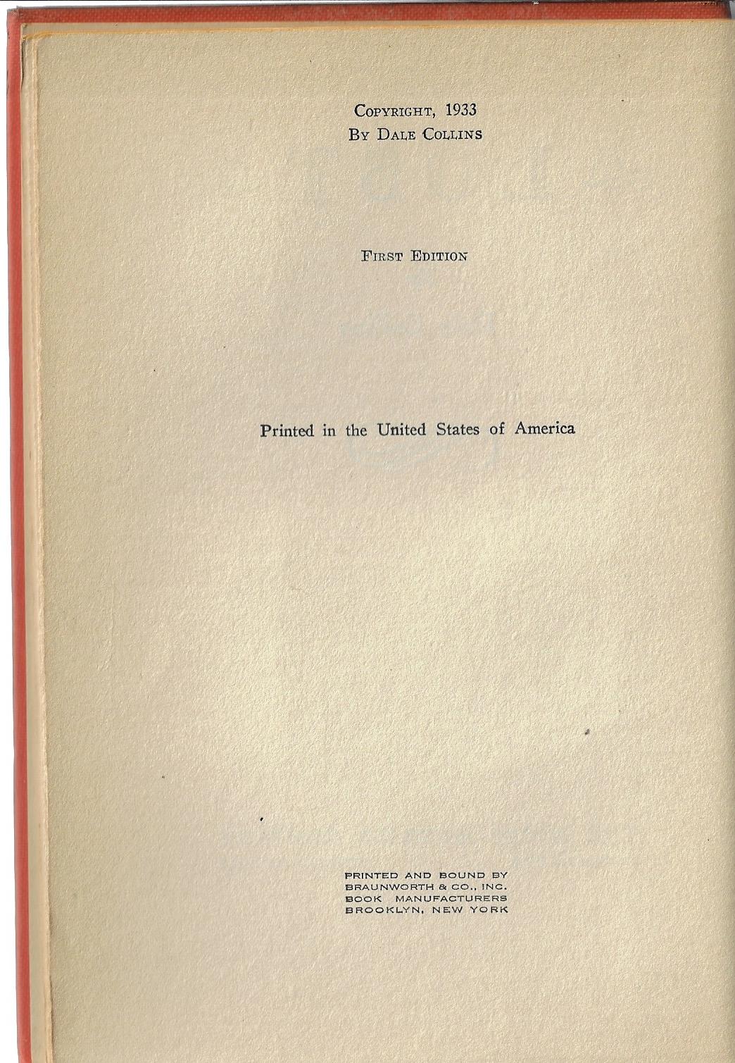 Dale Collins / Lost 1st Edition