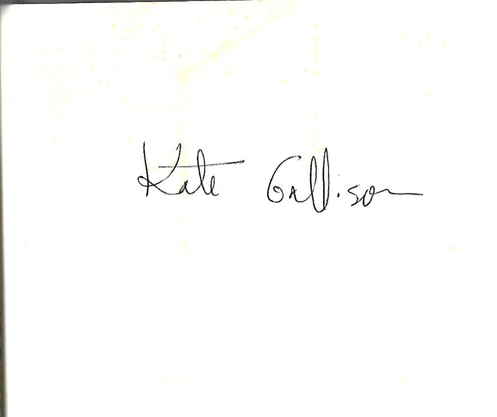 Kate Gallison / Unbalanced Accounts Signed 1st Edition