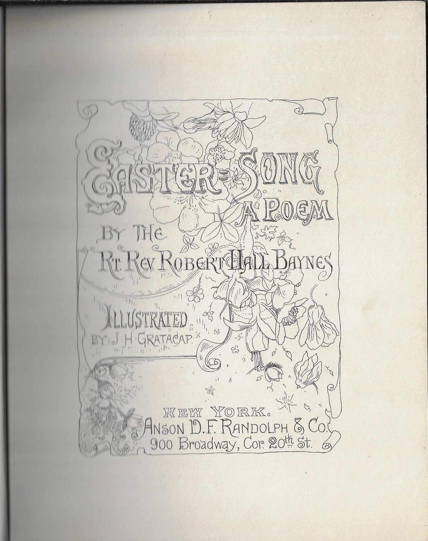 Rt Rev Robert Hall Baynes / Easter Song a Poem