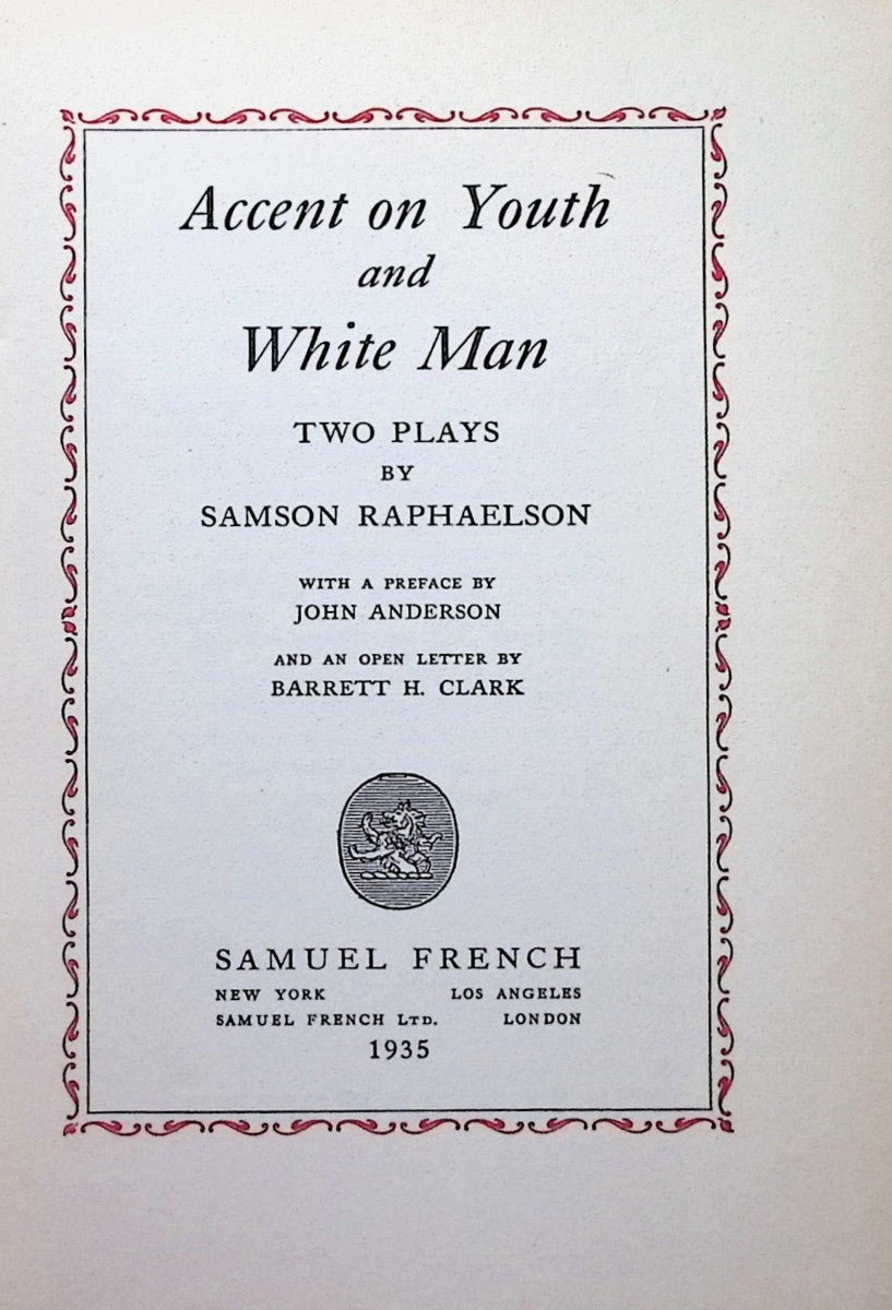 Accent on Youth and White Man