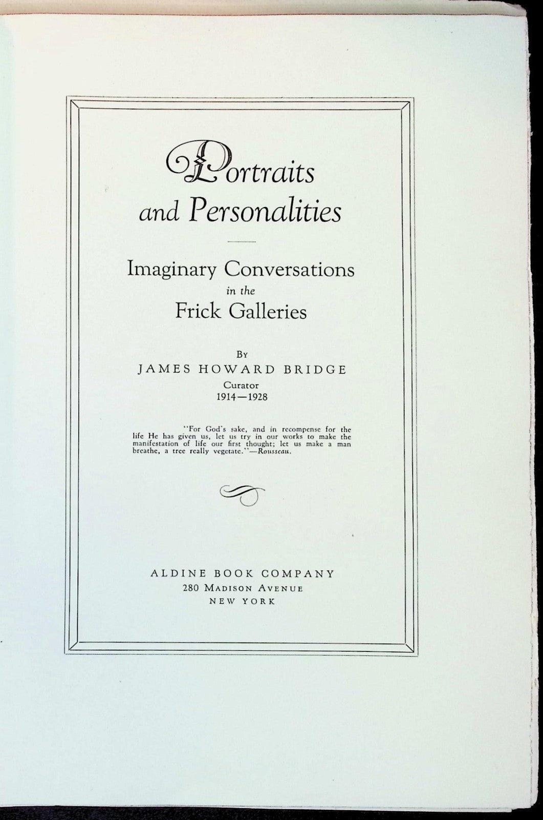 Portraits and Personalities Imaginary Conversations in the Frick Galleries