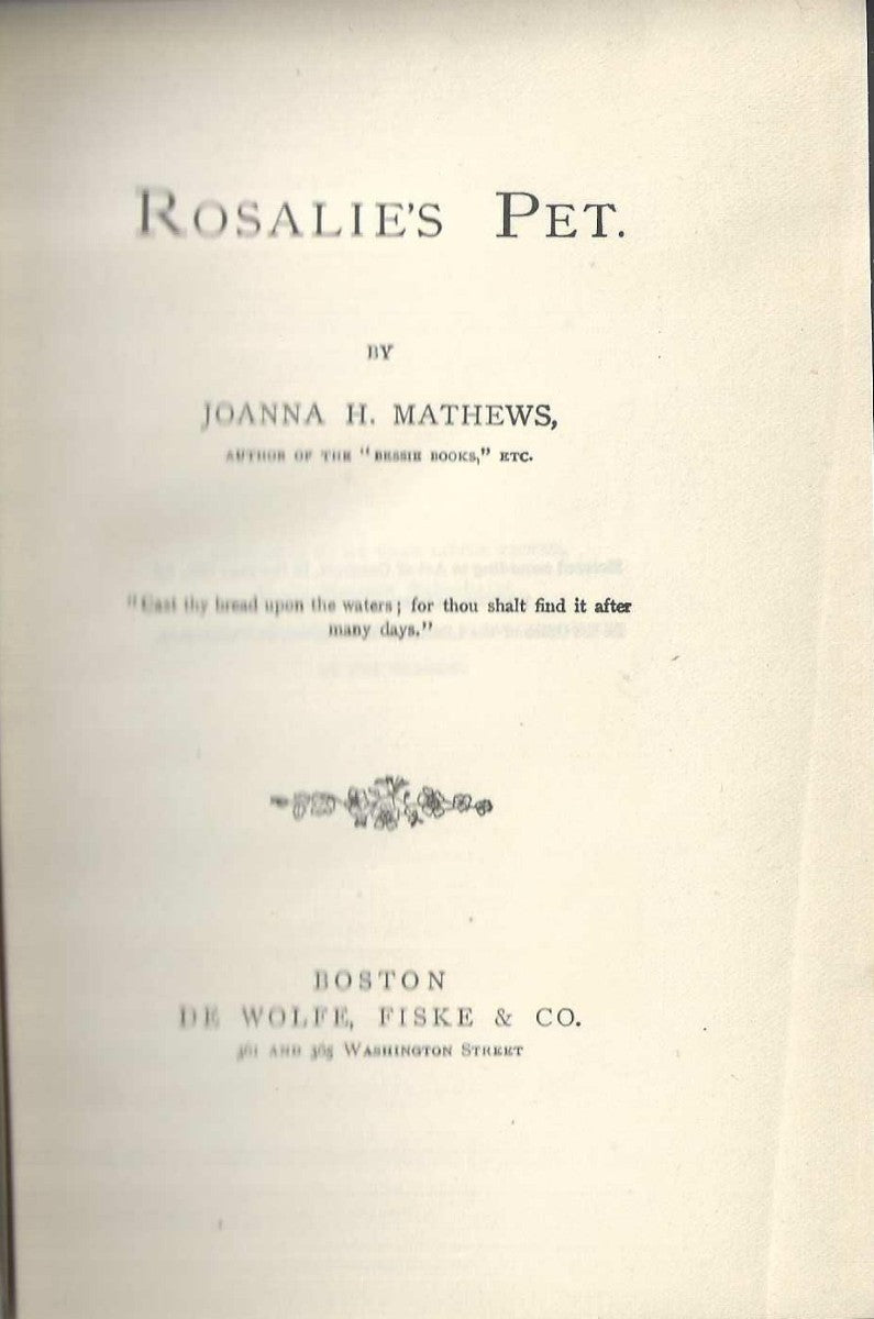 Rosalie's Pet