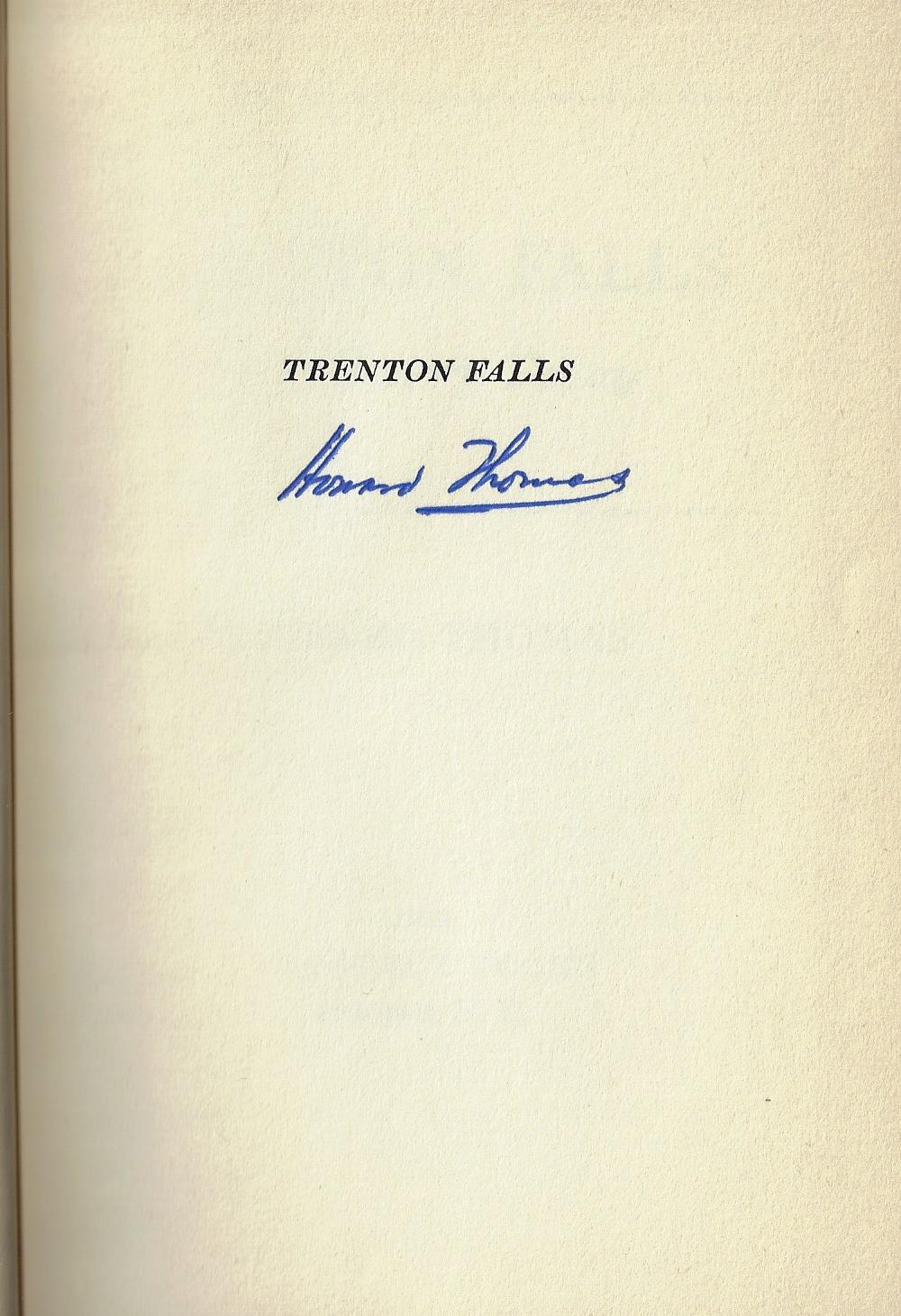 Howard Thomas / Trenton Falls Signed 1st Edition